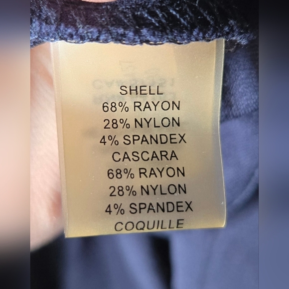 Vince Camuto Size 12 Navy Blue sleeveless dress with scalloped edges - Picture 7 of 7